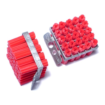 Midwest Fastener Screw Anchor, 1" L, Vinyl, 100 PK 07373